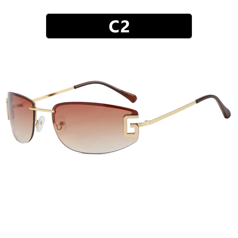 Women's futuristic sunglasses with sporty design and UV protection Brehn