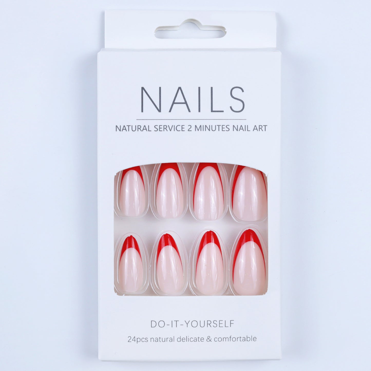 Artificial nails in elegant fringe design Acalora