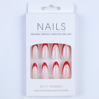 Artificial nails in elegant fringe design Acalora