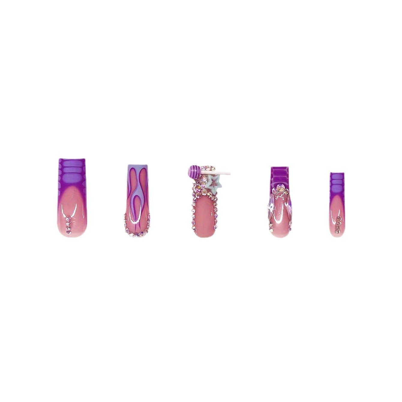 Artistic Premium 3D Press-On Nail Art Acalora
