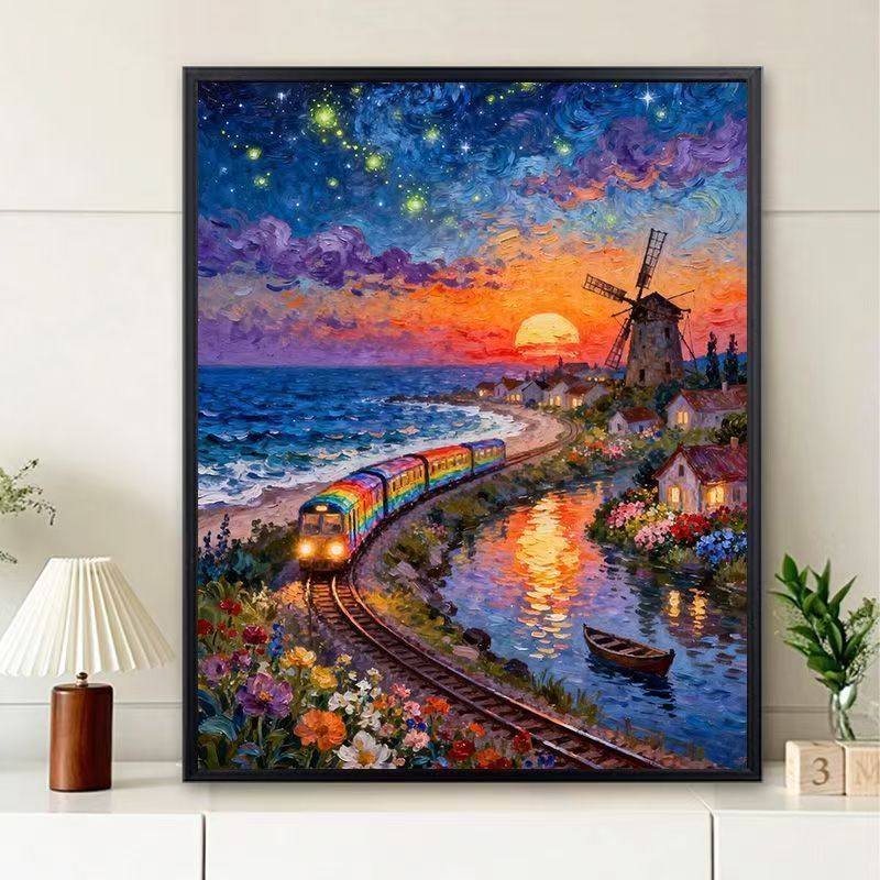 Vibrant Scenic Sunset Wall Art
