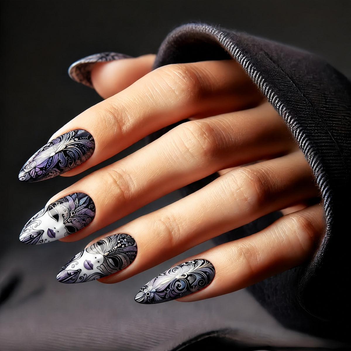 Creatively designed nail art Acalora