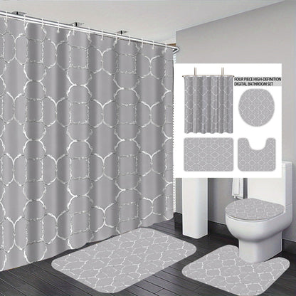 Bohemian-Themed Four-Piece Digital Bathroom Set