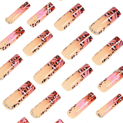 Artistic Press-On Nail Art Tips Acalora