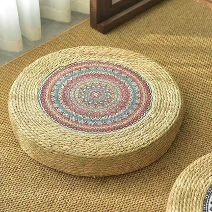 Beef Artificial Leather Pouf Acalora