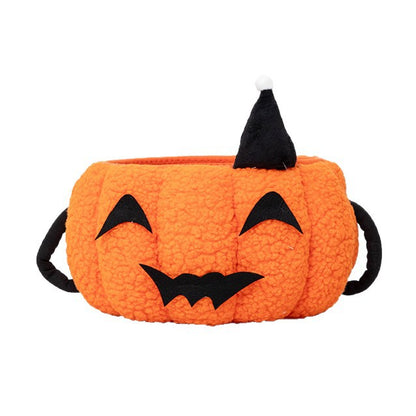 Playful Decorative Storage Basket In Pumpkin Design Acalora