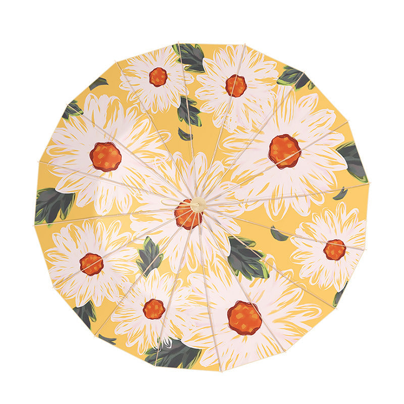 Women's elegant floral umbrella with manual opening mechanism Karnz