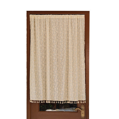 Elegant Floral Pattern Room Divider Curtain