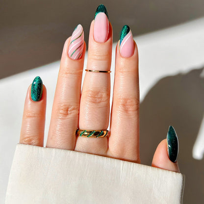 Glittery Ombre Press-On Nail Set Acalora