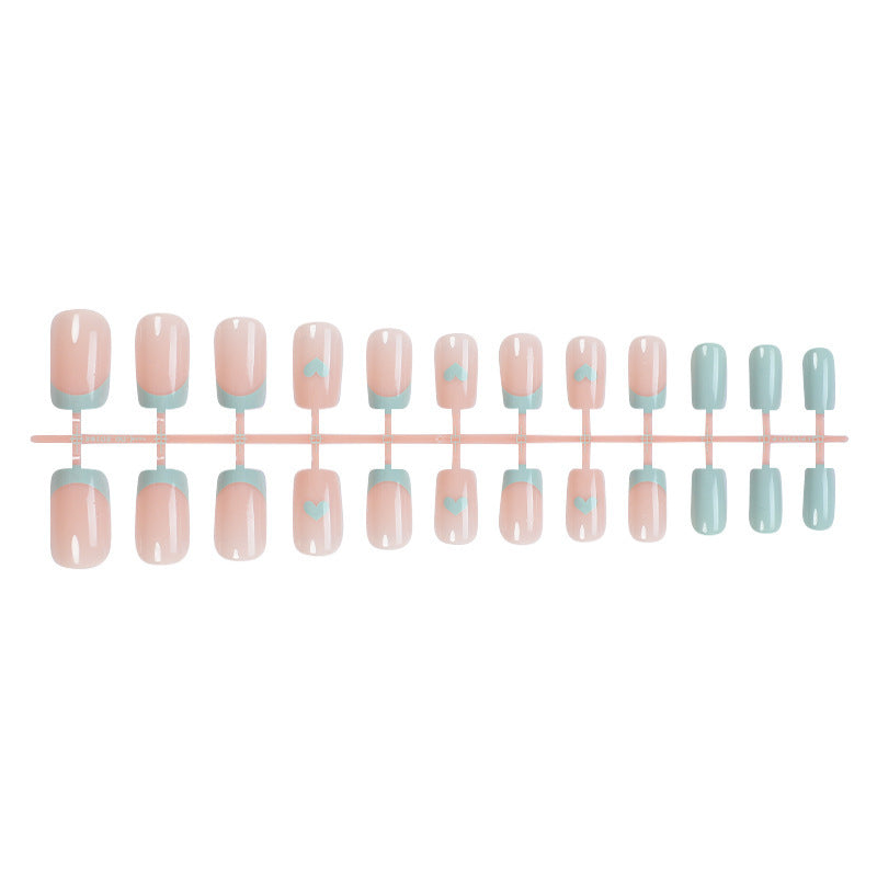 Heart-Accent Press-On Nail Set Acalora