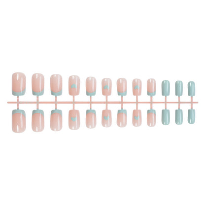 Heart-Accent Press-On Nail Set Acalora
