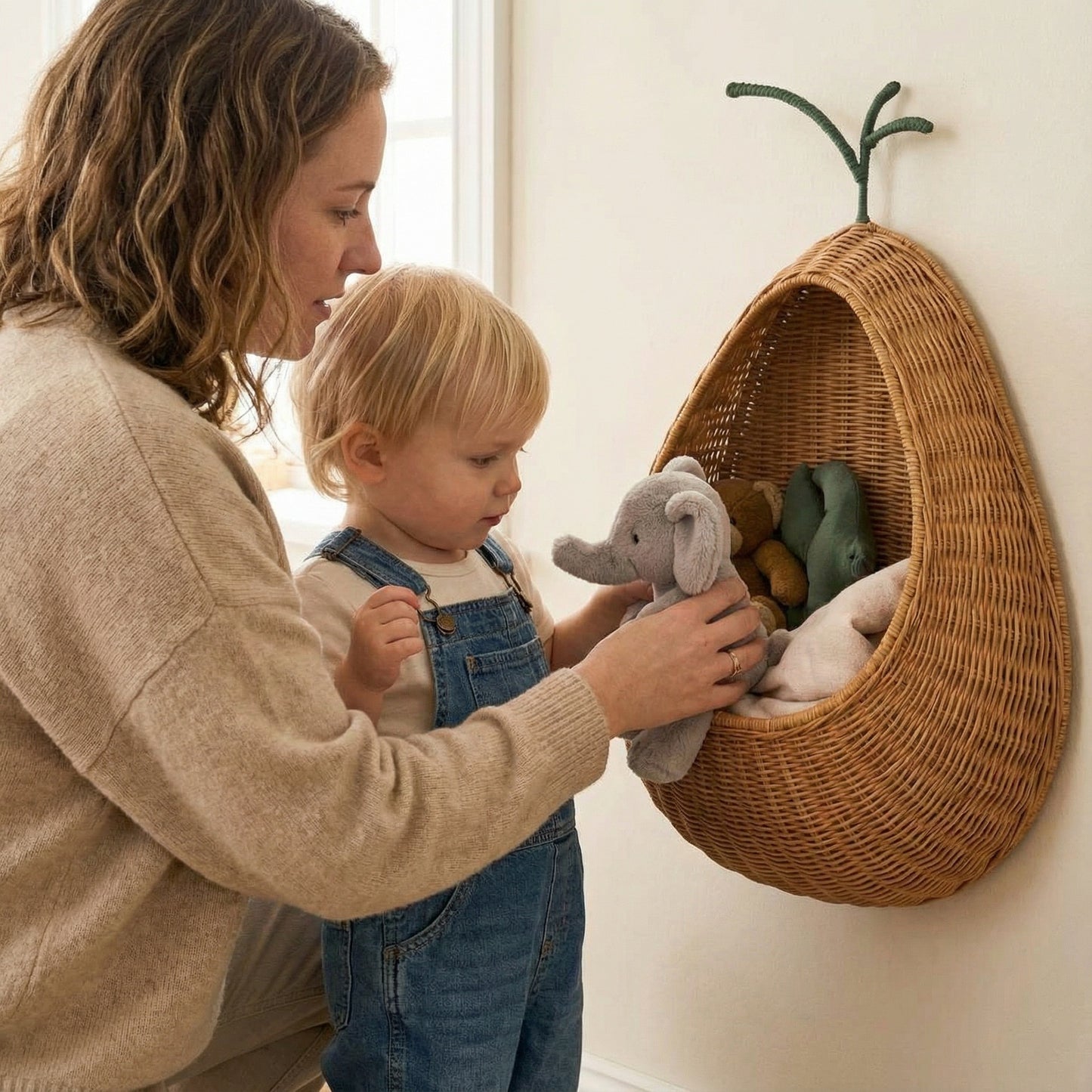 Wall basket in apple shape Acalora