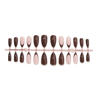 Press-On Nail Art Set with Elegant French Tips Acalora