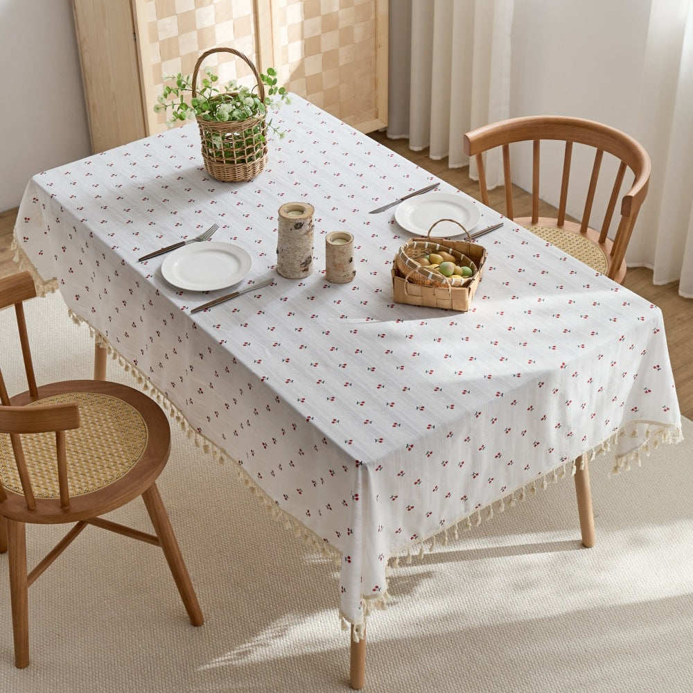 Decorative Fringe Tablecloth