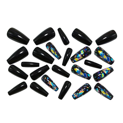 Artificial nails with elegant geometric design Acalora