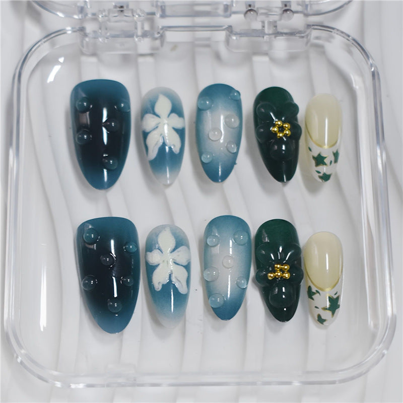 Artistic Cartoon-Themed Press-On Nail Art Set Acalora