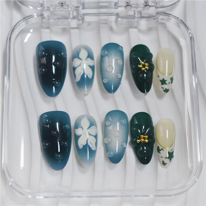 Artistic Cartoon-Themed Press-On Nail Art Set Acalora