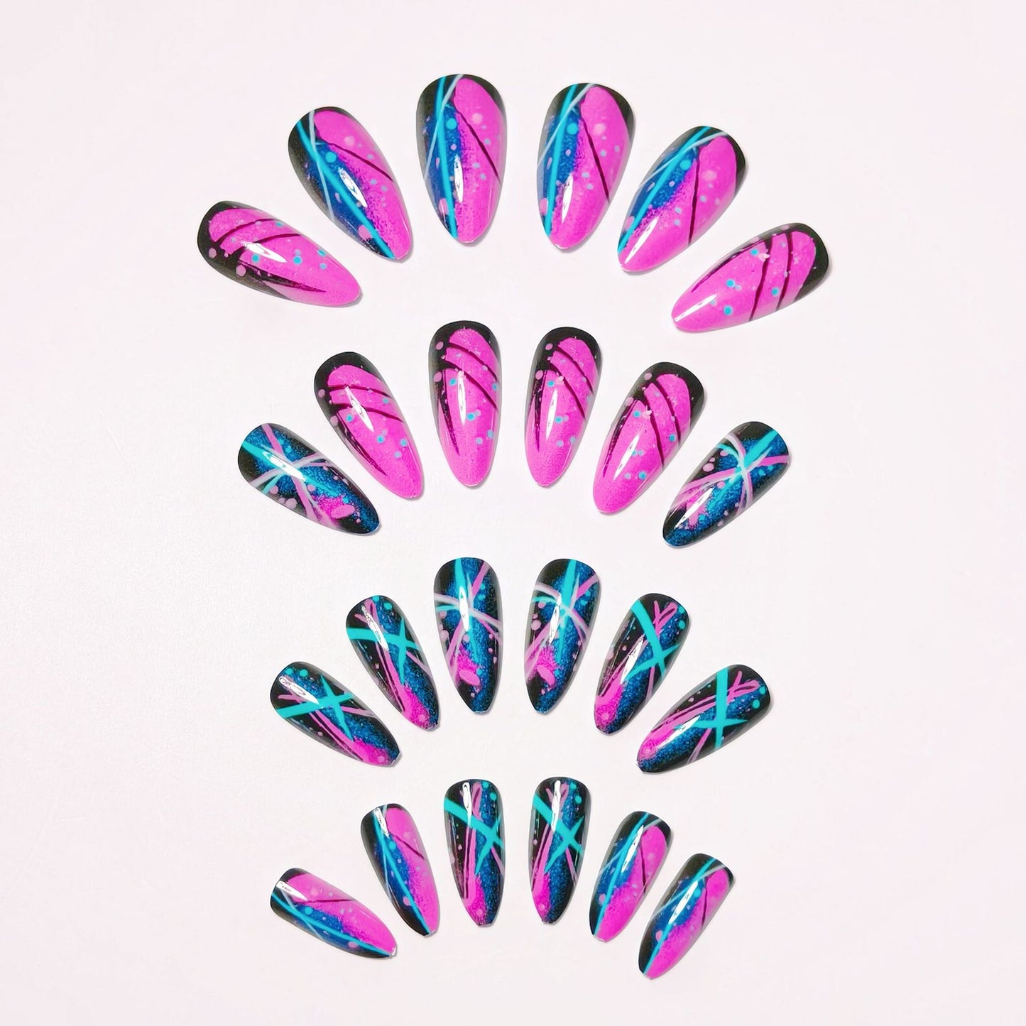 Creative Abstract Nail Art Acalora