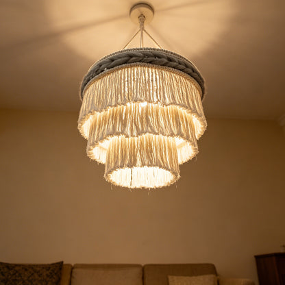 Modern Macramé Pendant Lamp
