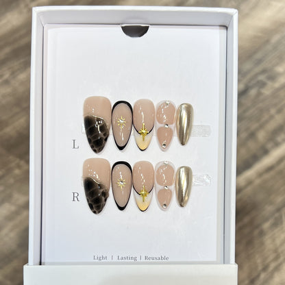 Reusable Press-On Nail Set Acalora