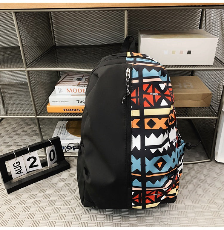 Graphic Print Backpack Acalora