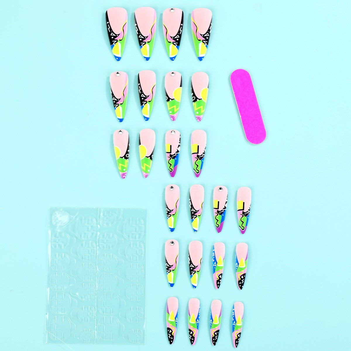 Art Nail Set in Creative Modern Design Acalora
