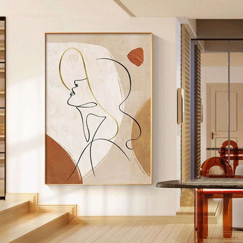 Line Art Canvas Wall Print