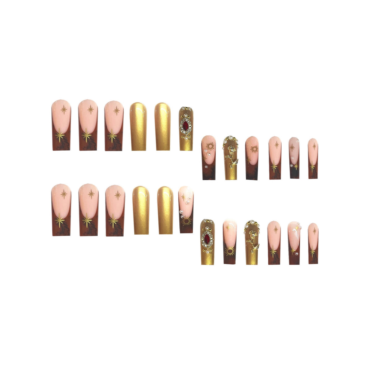 Glamorous Ornate Press-On Nails Acalora