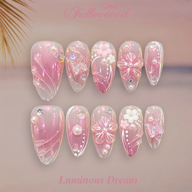 Premium Decorative Press-On Nail Art Set Acalora