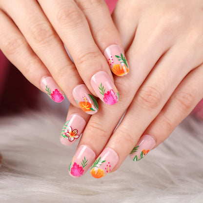 Creative design artificial nails with piano keys motif Acalora