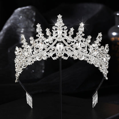 Ladies' Rhinestone Tiara with sparkling gemstone wreath