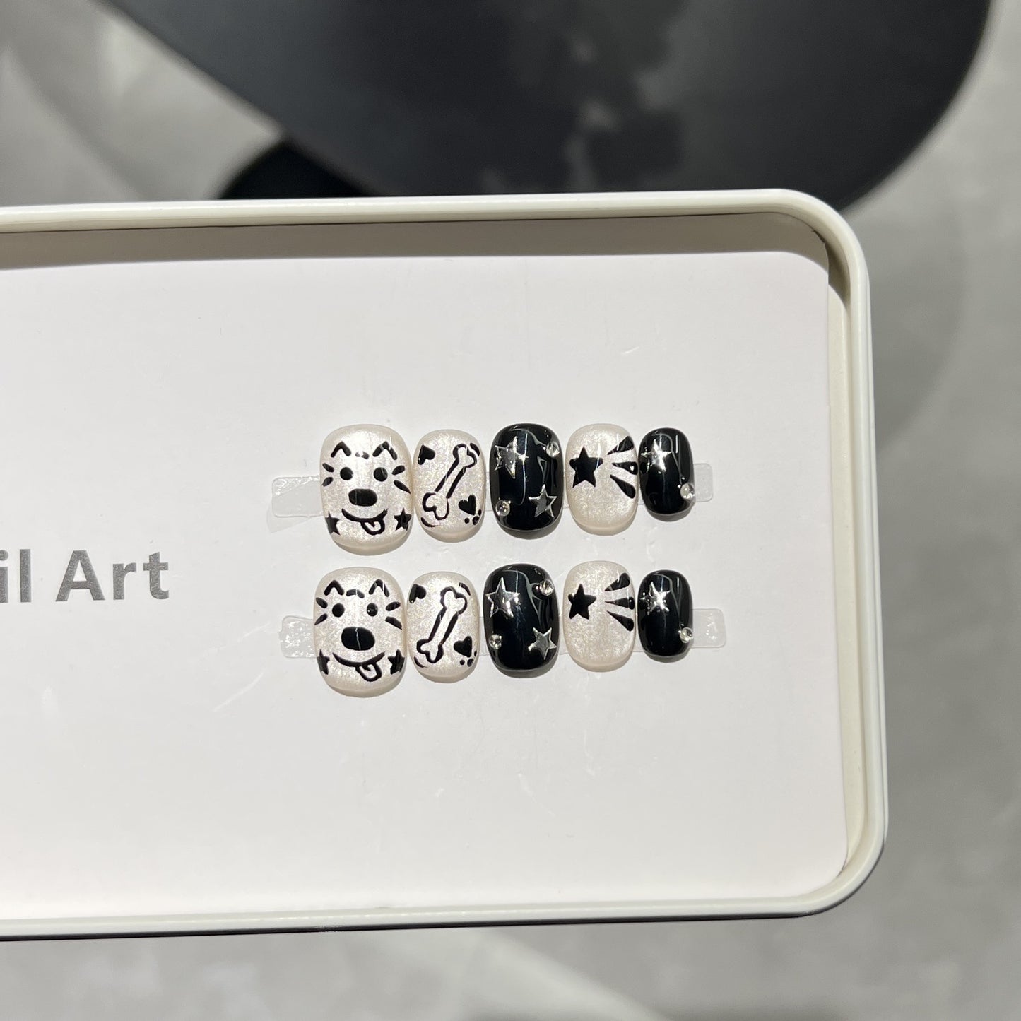 Playful Themed Press-On Nail Set Acalora