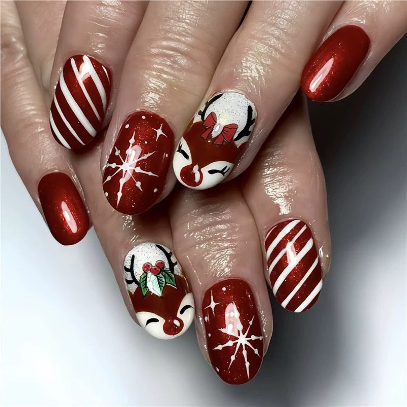 Festive Holiday Nail Art Acalora