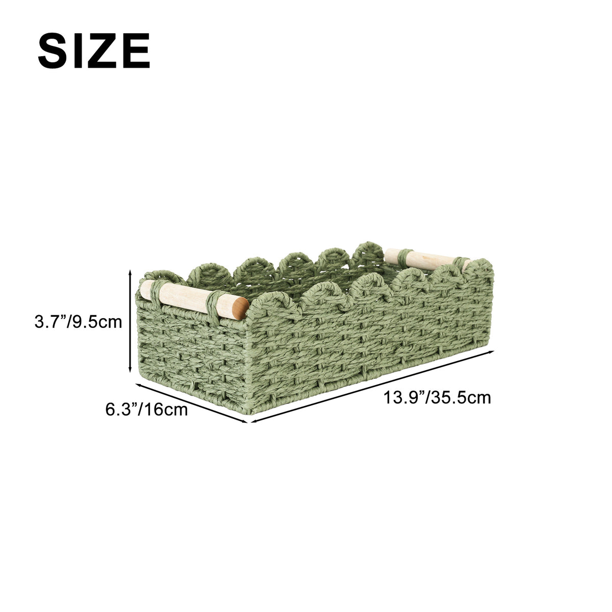 Decorative Woven Storage Caddy Acalora