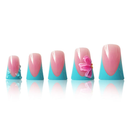 Artistic French Tip Nail Enhancements Acalora
