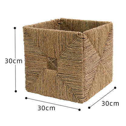 Rustic Decorative Basket Made of Natural Fibers Acalora