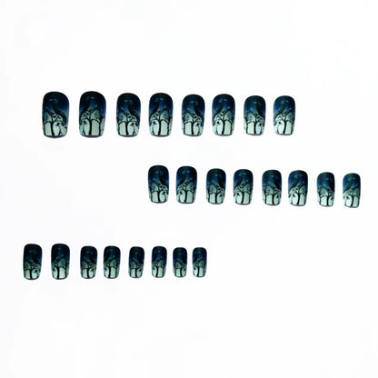 Artistic Raven-Themed Nail Art Acalora