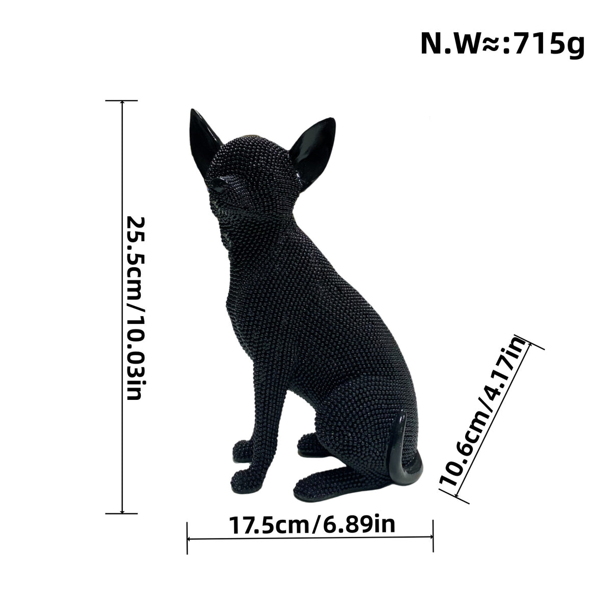 Decorative dog figure in modern design Acalora