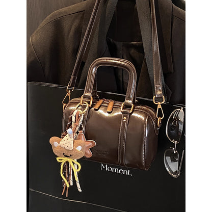 Soft Leather Handheld Satchel Acalora