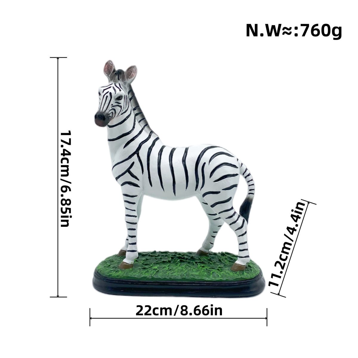 Decorative Zebra Figure Acalora