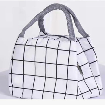 Stylish Checkered Tote Acalora