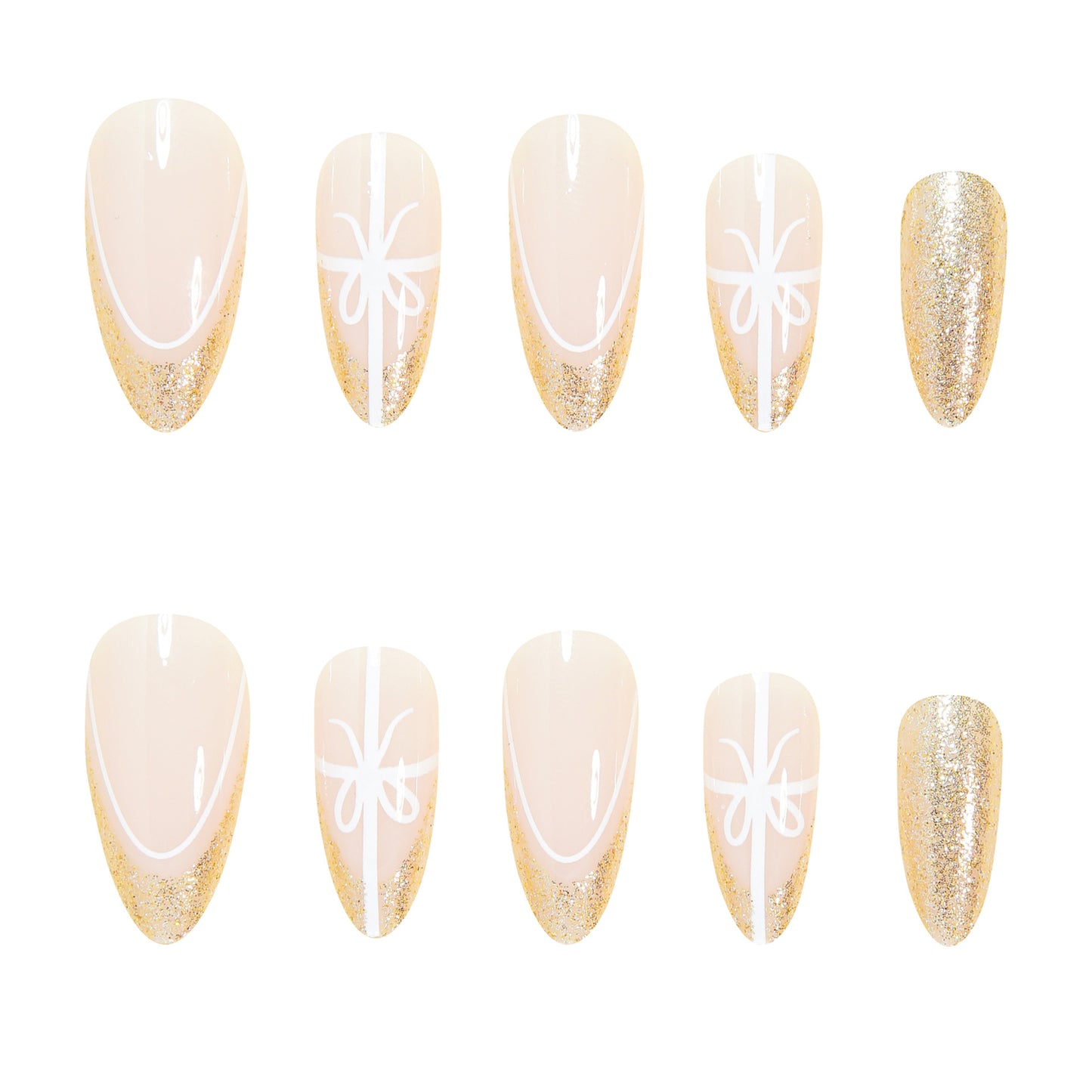 Elegant Stiletto Press-On Nail Tips Acalora