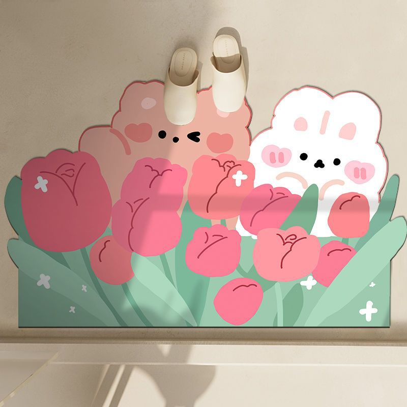 Cute Penguin-Themed Bath Mat