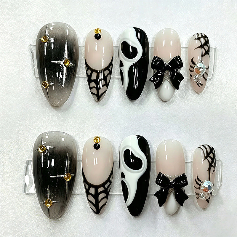 Creative Halloween Nail Art Set with Creepy Design Acalora