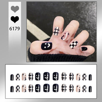 Creative nail art set with modern geometric patterns Acalora