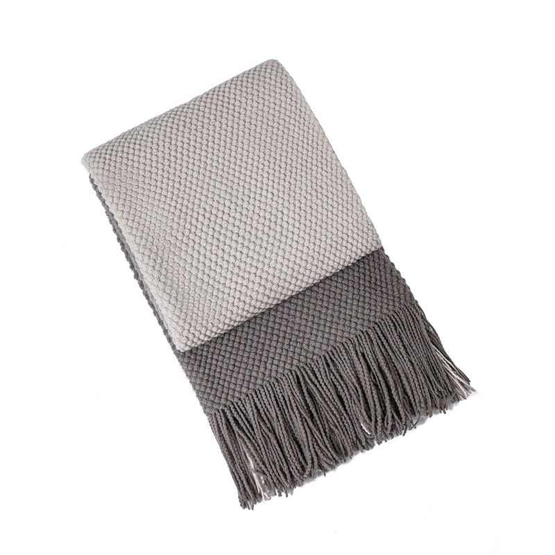 Unisex Cozy Knitted Throw Blanket