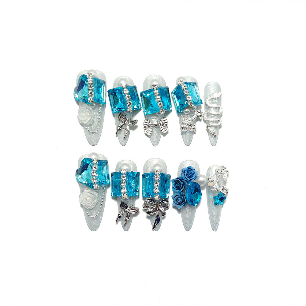 Nail Art Set with Glamorous Decorations Acalora