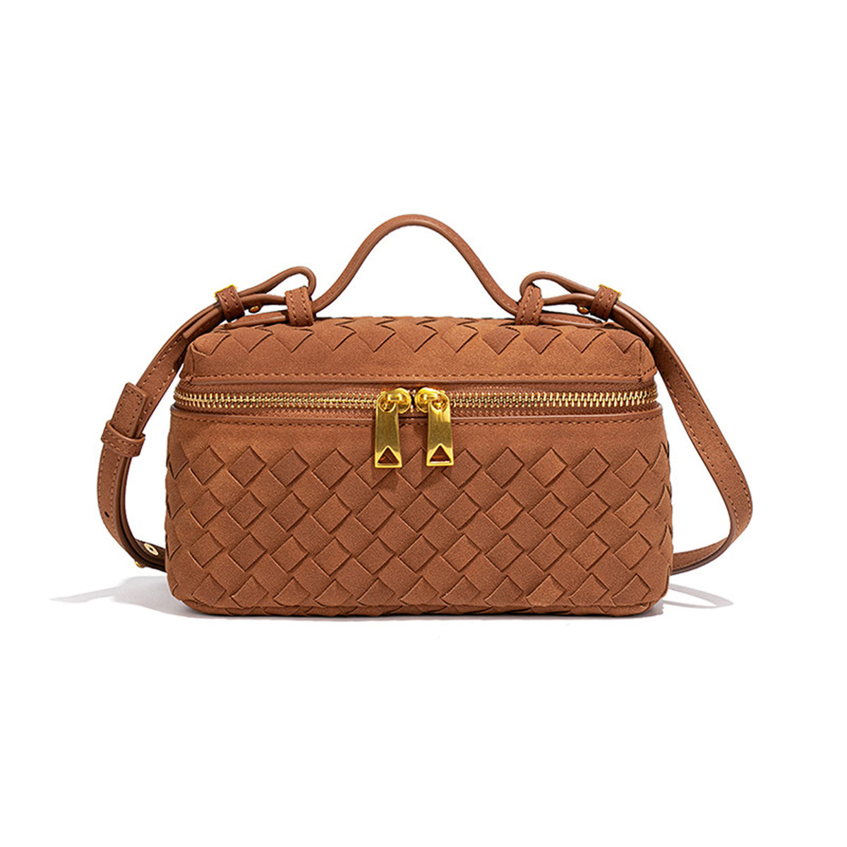 Textured Suede Crossbody Handbag Acalora