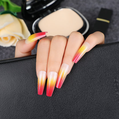 Glamorous artificial nails with gradient Acalora