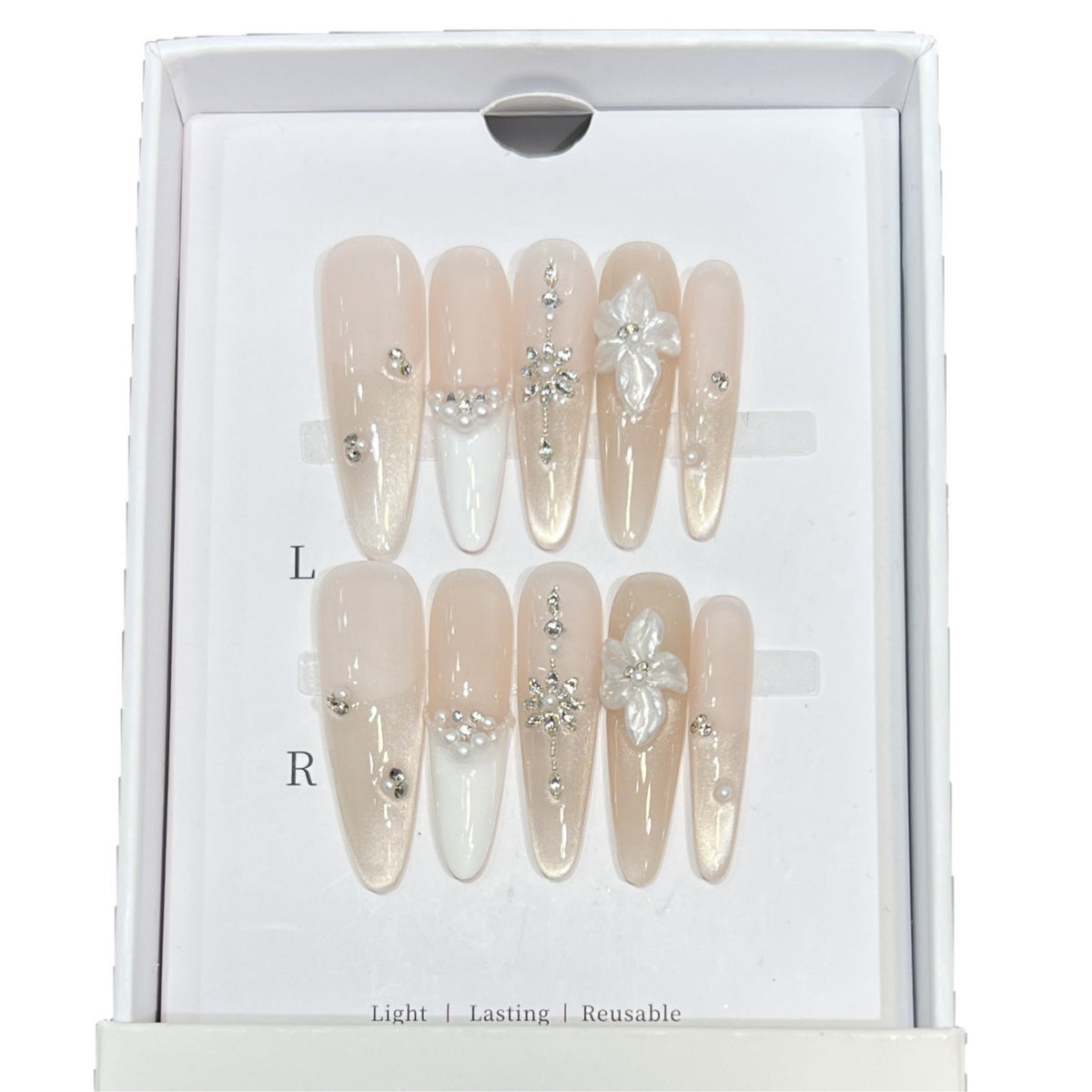 Ornate Press-On Nail Design Acalora